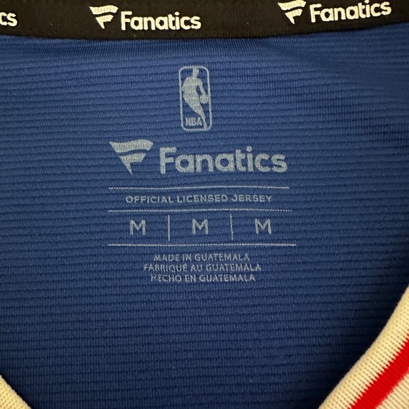 EUC Fanatics Joel Embiid Philadelphia 76ers Sixers Fast Break Team Jersey Size M - Picture 3 of 6